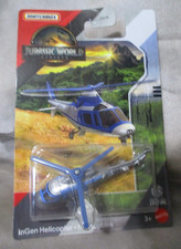 Helicóptero Matchbox Jurassic World Rebirth InGEN 3 pulgadas fundido a presión