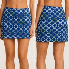 EP Pro Golf Skort Blue Geometric Medallion Pr...