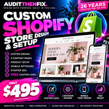 Shopify Theme Design & Store Customization | 24h Start*