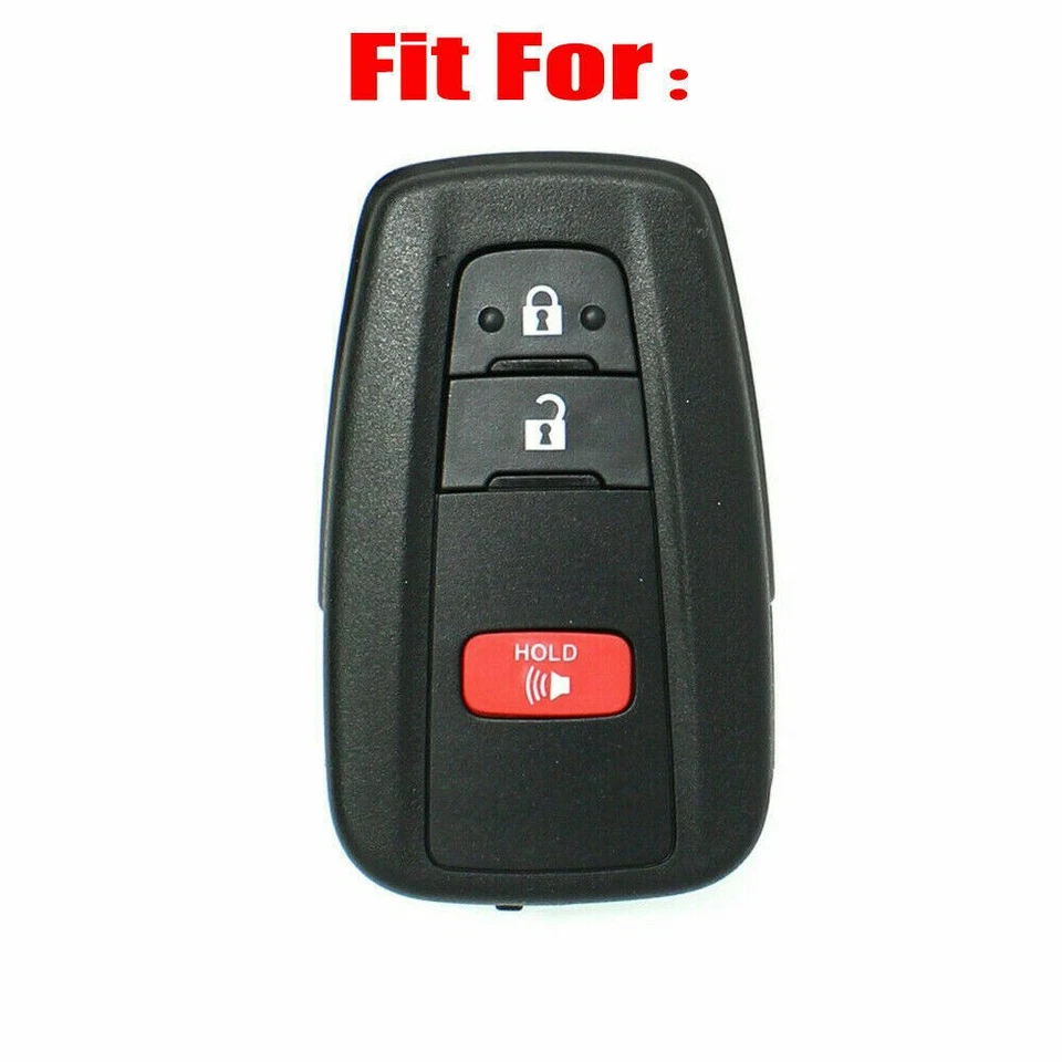 For TOYOTA Corolla Prius C-HR Carbon Fiber Remote Smart Key Fob ABS Case Cover Foto 2 de 4