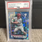 2024 Bowman Chrome Sapphire Aidan Miller 1st Prospect #27 PSA 10 Phillies
