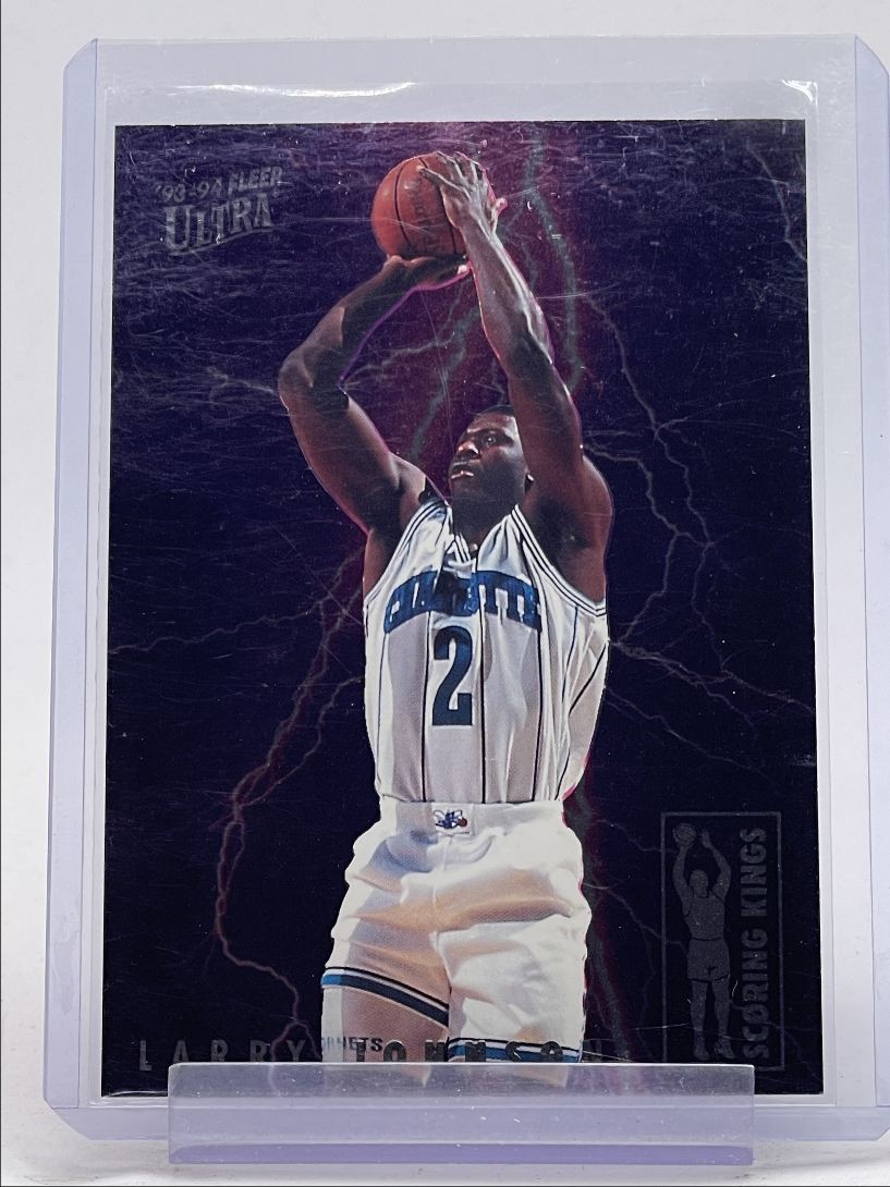 LARRY JOHNSON 1993-94 FLEER ULTRA SCORING KINGS HORNETS #4 Q1739