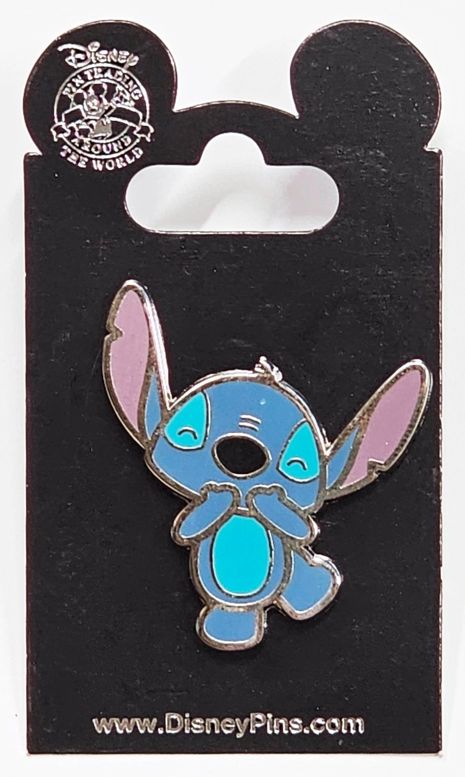 Disney Lilo & Stitch Laughing Giggle Shy Cute Pin 2014 Resort Park FREE SHIPPING