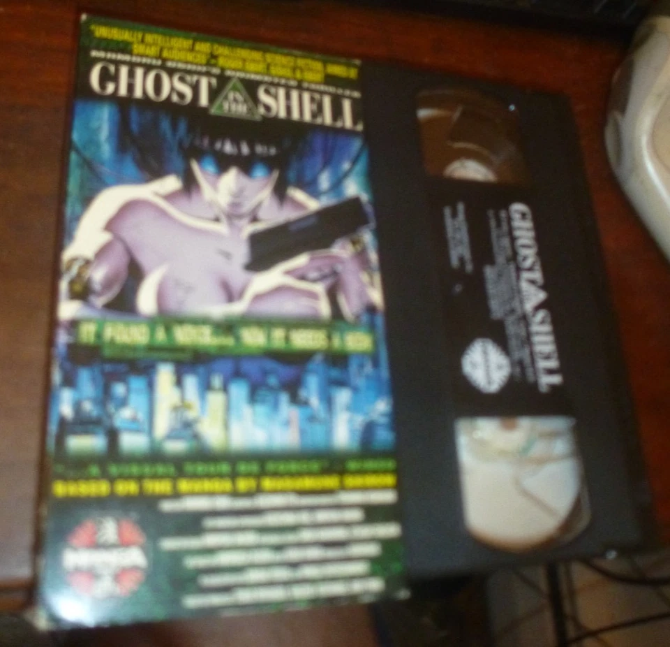 GHOST IN THE SHELL (Manga Video, 1996) English Dubbed ANIME VHS TAPE [Not Rated] - Image 3 of 4