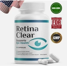 Pack Retina Clear Capsules, RetinaClear Supports Eye Health - 180 Capsules