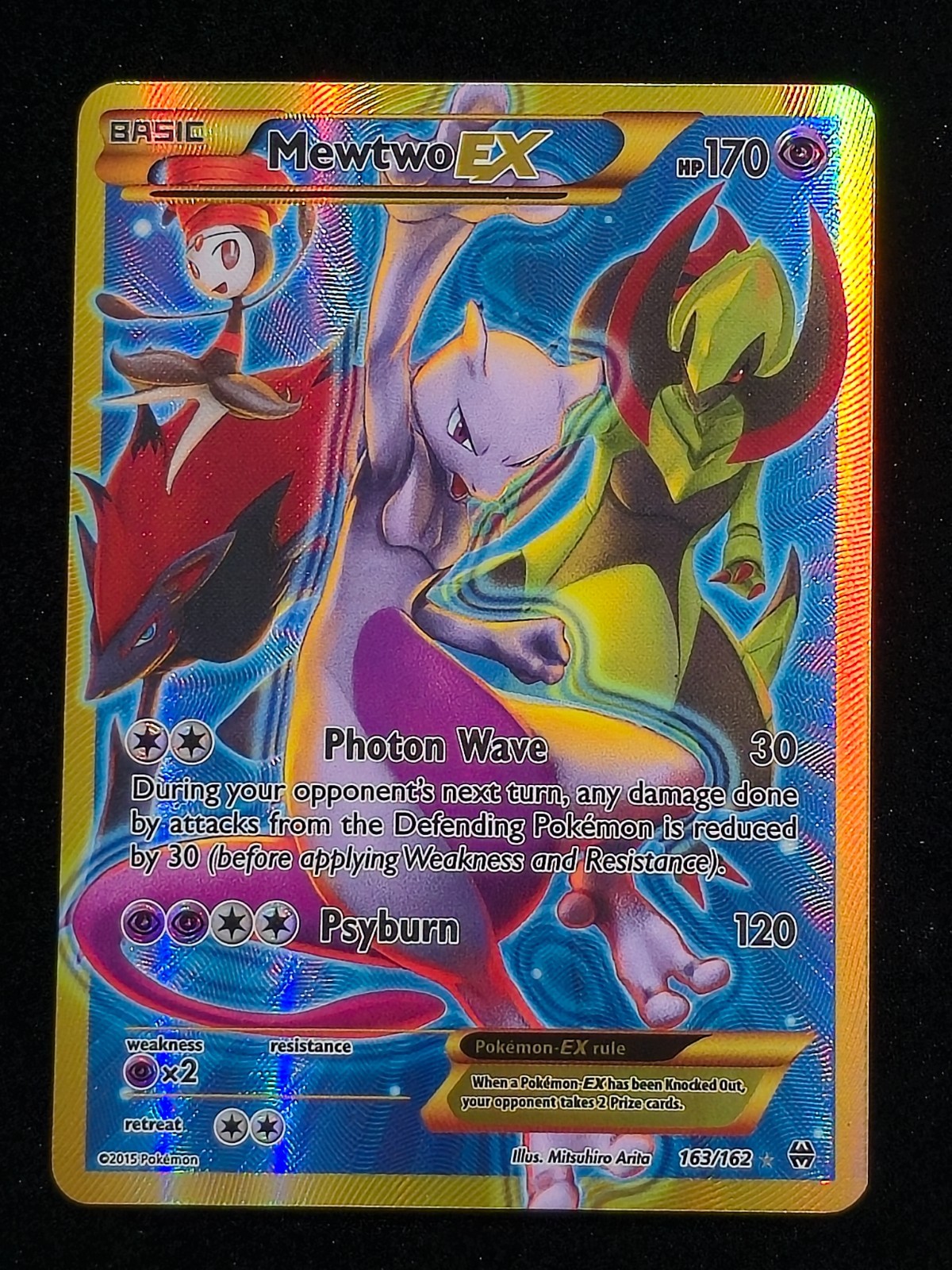The Pokémon Company Mewtwo EX 163/162 Breakthrough Full Art Holo Secret Rare