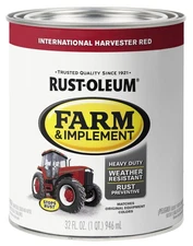 International Harvester Red Paint Quart Rust Preventative Heavy Duty Tractor