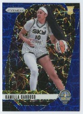 2024 Panini Prizm WNBA Prizms Blue Velocity #93 Kamilla Cardoso RC Rookie Sky