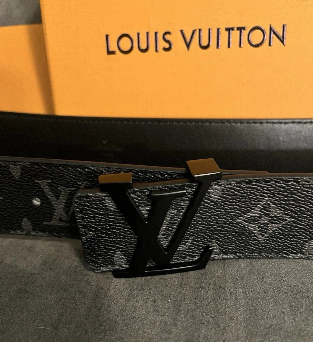 小物 Louis Vuitton / Monogram Belt / BLACK Louis Vuitton Reversible Monogram Belt Black Brown 40mm Size 100