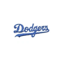 Los Angeles Dodgers Baseball Patch, Iron On/Sew On