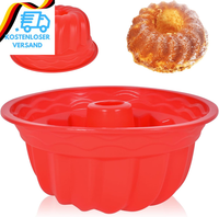 Silikon Gugelhupfform Ø24 Cm, Antihaft Backform FüR Kuchen, Gugelhupf, Brot Und