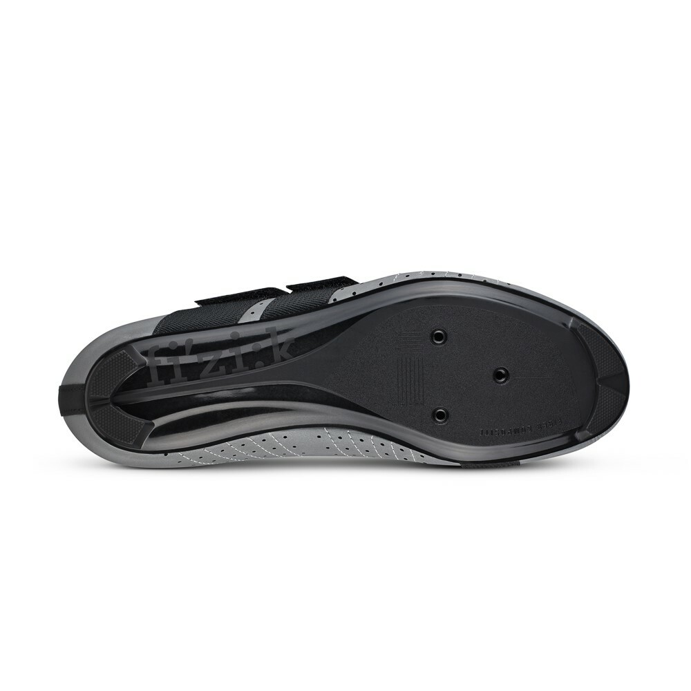 NEW FIZIK unisex tempo powerstrap r5 athletic shoe in reflective grey/black Fizik Tempo Powerstrap R5 Size 38 EU Reflective Grey/Black main image 3