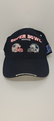 REEBOK Exclusive Stadium Super Bowl XXXVIII 38 Hat Patriots Panthers