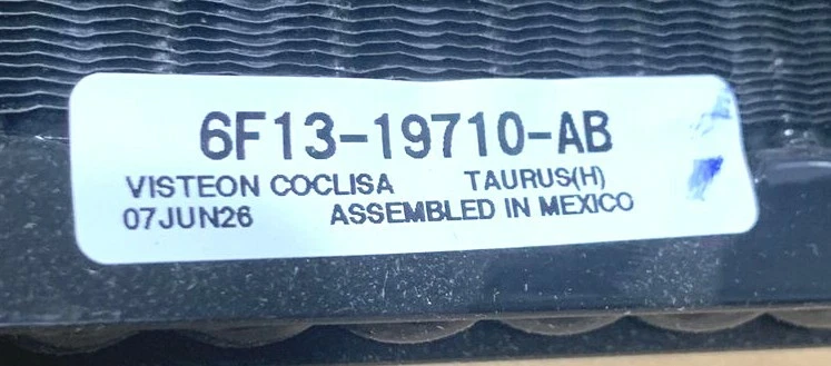 Condenser Coil 6F13-19710-AB 7-1130 CM01A380652/H09 - Image 3 of 4