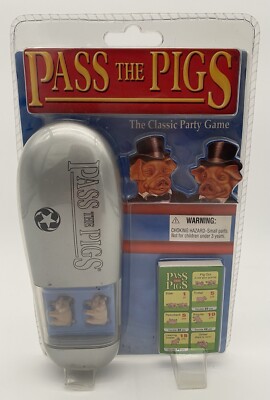 Pass the Pigs Dice Game   2005 Edition with Hard Shell Travel Case   New in Pack