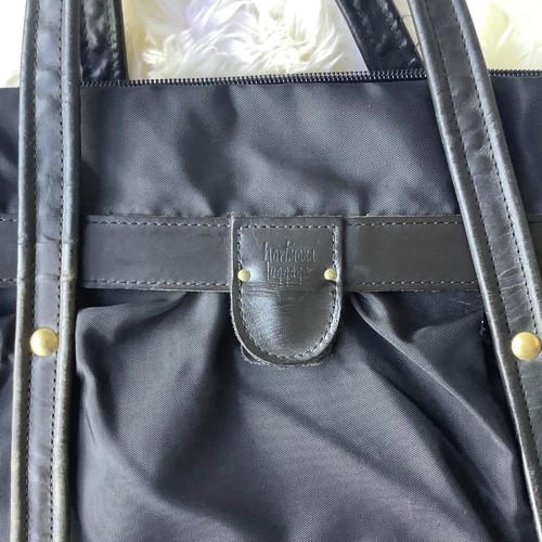 Hartmann Luggage Suit O Matic Bag Original Black Leather Fabric Vintage Locks - Picture 2 of 16