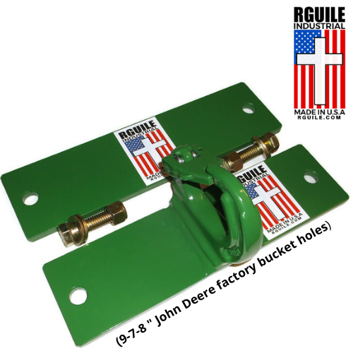 BUCKET anchor HOOK tractor bolt on bucket hook John Deere green new