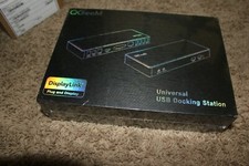  QGeeM DisplayLink Universal USB Docking Station Part 3901 OPEN BOX