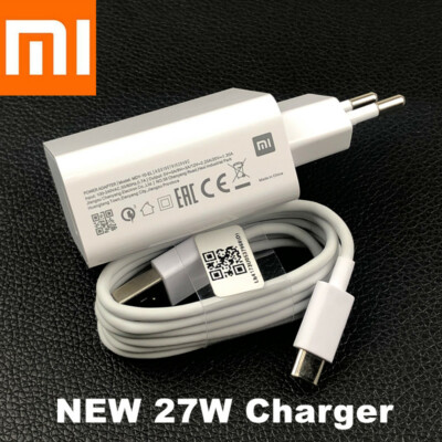 Original Xiaomi 27W Fast Charger Turbo Adapter For Mi Redmi K30 Note  Pro
