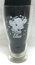 Original Vintage "Elise" The Cow (Borden Dairy Co) Milkshake Glass 6-1/4" Tall