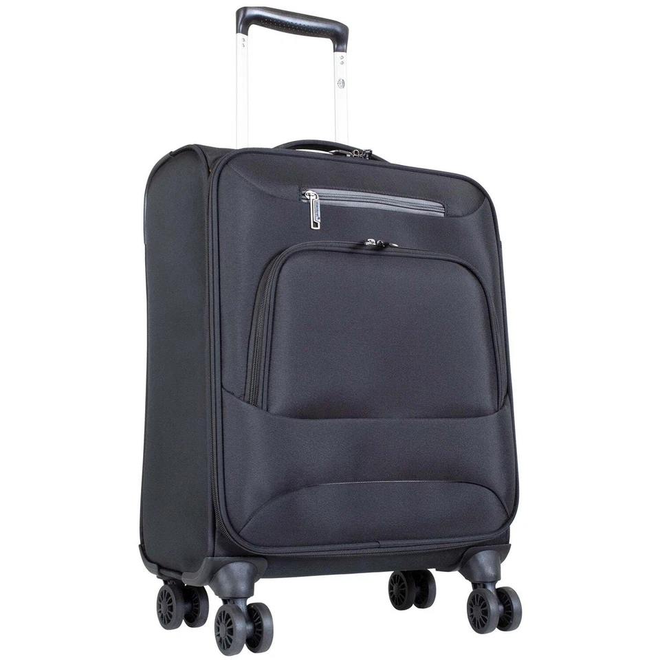 Weichschale Handgepäck klein Reisekoffer extra leicht nur 2,3kg Trolley 4 Rollen - Bild 2 von 4