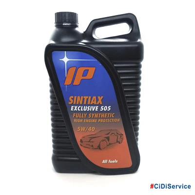 IP 4lt Olio Motore auto Sintiax Exclusive 505 5W40 API SN-CF Acea C3 LL04 502.00