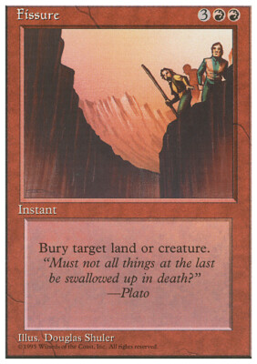Magic the Gathering MTG Fissure (194) Fourth Edition   NM