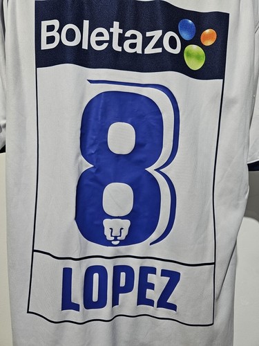 Camiseta de fútbol Pumas UNAM Lotto 2005/2006 talla M partido usada (con detalles) - Imagen 7 de 9