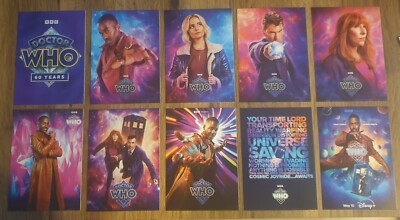 Doctor Who Neue Staffel 14. & 15. Ärzte & Begleiter Postkartenset (10) 