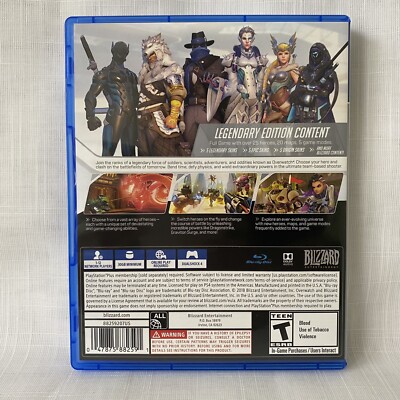 Overwatch PS4 Legendary Edition Blizzard PlayStation 4 GREAT Fast