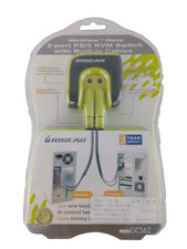 IOGEAR MiniView Micro 2-port PS/2 KVM Switch Model GCS62 with Built-In Cables