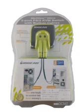 IOGEAR MiniView Micro 2-port PS/2 KVM Switch Model GCS62 with Built-In Cables