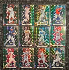 2022 Panini Mosaic Baseball GREEN Prizm Complete Your Set You Pick Card #1-300
