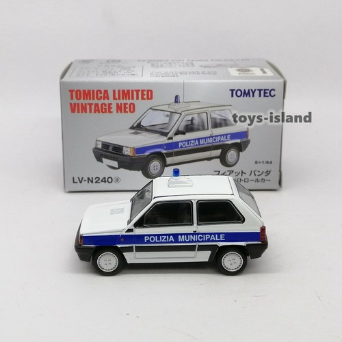 Tomica Limited Vintage NEO LV-N240a Fiat Panda Police Car 1/64 Tomytec Tomy New - Picture 2 of 10