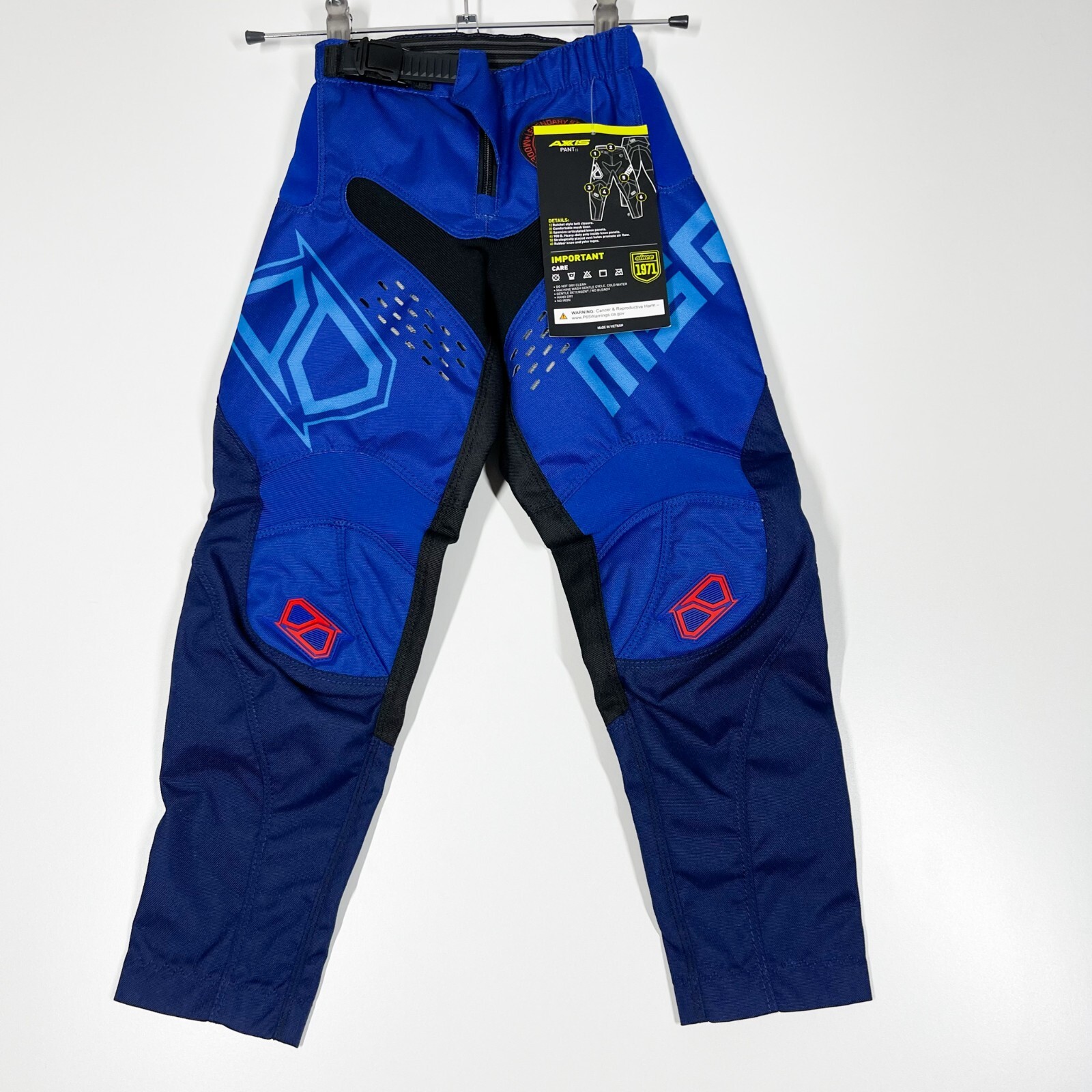 MSR Axxis Pants Youth Riding Motocross ATV Safety Gear Blue Size 18 NWT