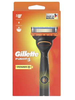 Gillette Fusion5 Power Rasierer + 1 Klinge + Batterie in OVP  NEU Made in Berlin