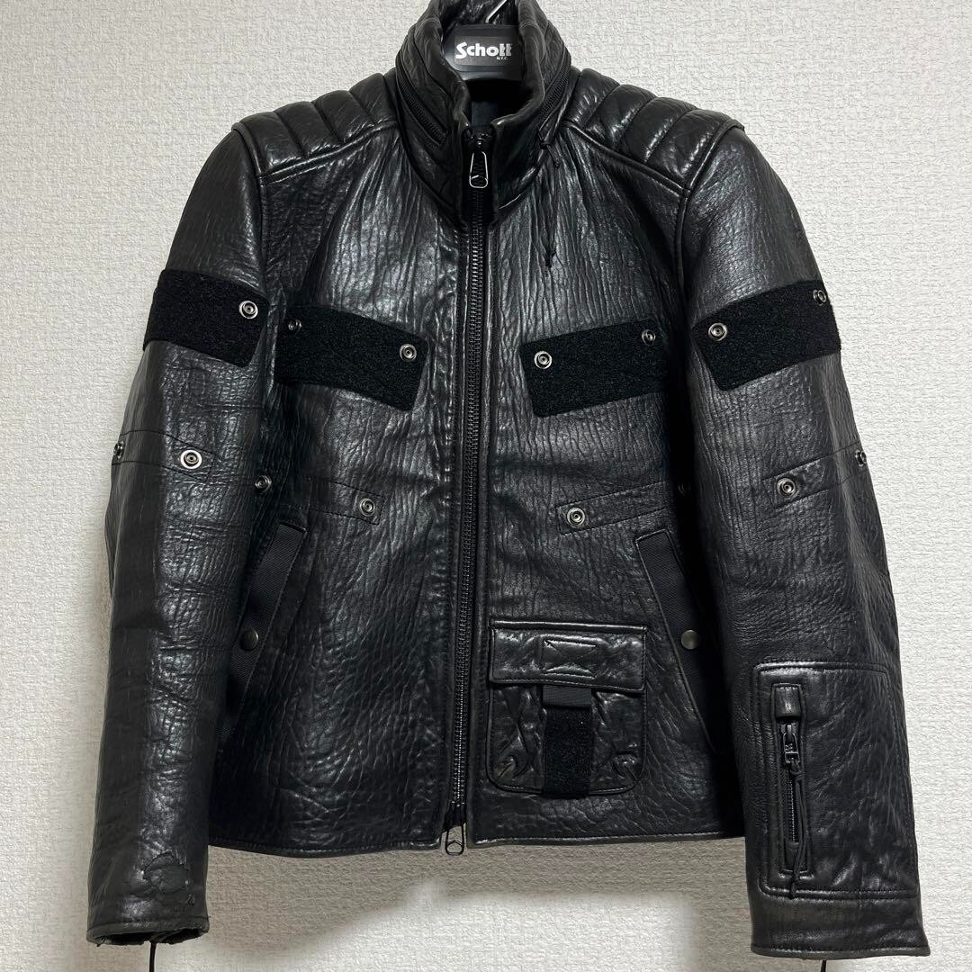 AVIREX P.D.W. FACE MASK LEATHER JACKET
