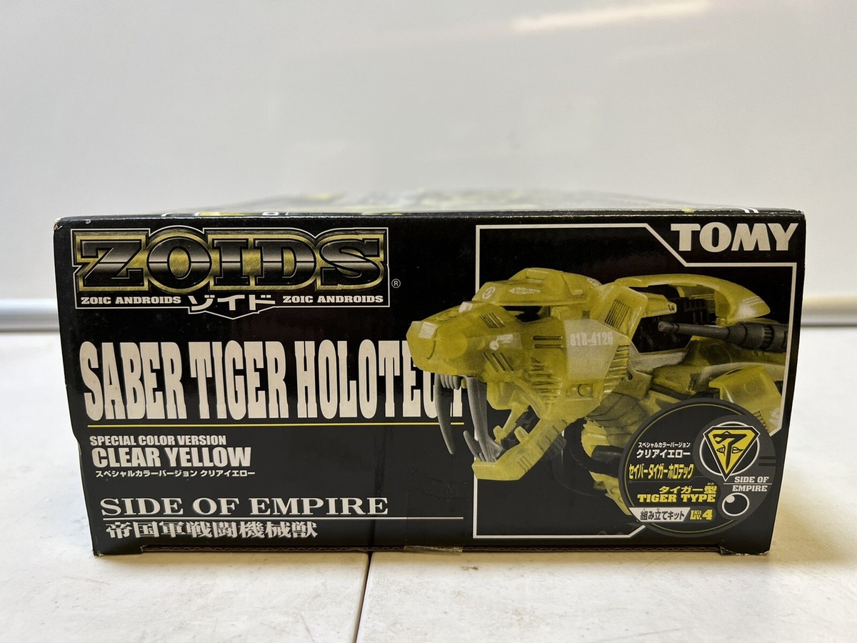 Tomy Zoids Clear Yellow Saber Tiger Holotech NIB US Seller Tomy Zoids Clear Yellow Saber Tiger Holotech NIB US Seller