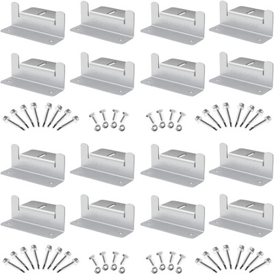 16 Units per Set Solar Panel Mounting Z Brackets, Solar Panel Mounting Brackets 
