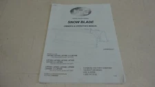 FARMERS' FACTORY COMPANY SNOW BLADE OWNER'S AND OPERATOR'S MANUAL