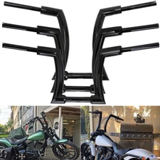 12'' 14'' 16'' 18'' Rise Ape Hanger DNA MONSTER Fat Bars 2" Handlebar For Harley
