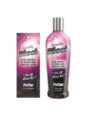 Pro Tan Incredibly Black sunbed tanning lotion cream sachets 22ml or bottle 250m