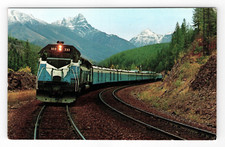 Postcard Train Great Northern Continental Line No 333 Montana MT Track View