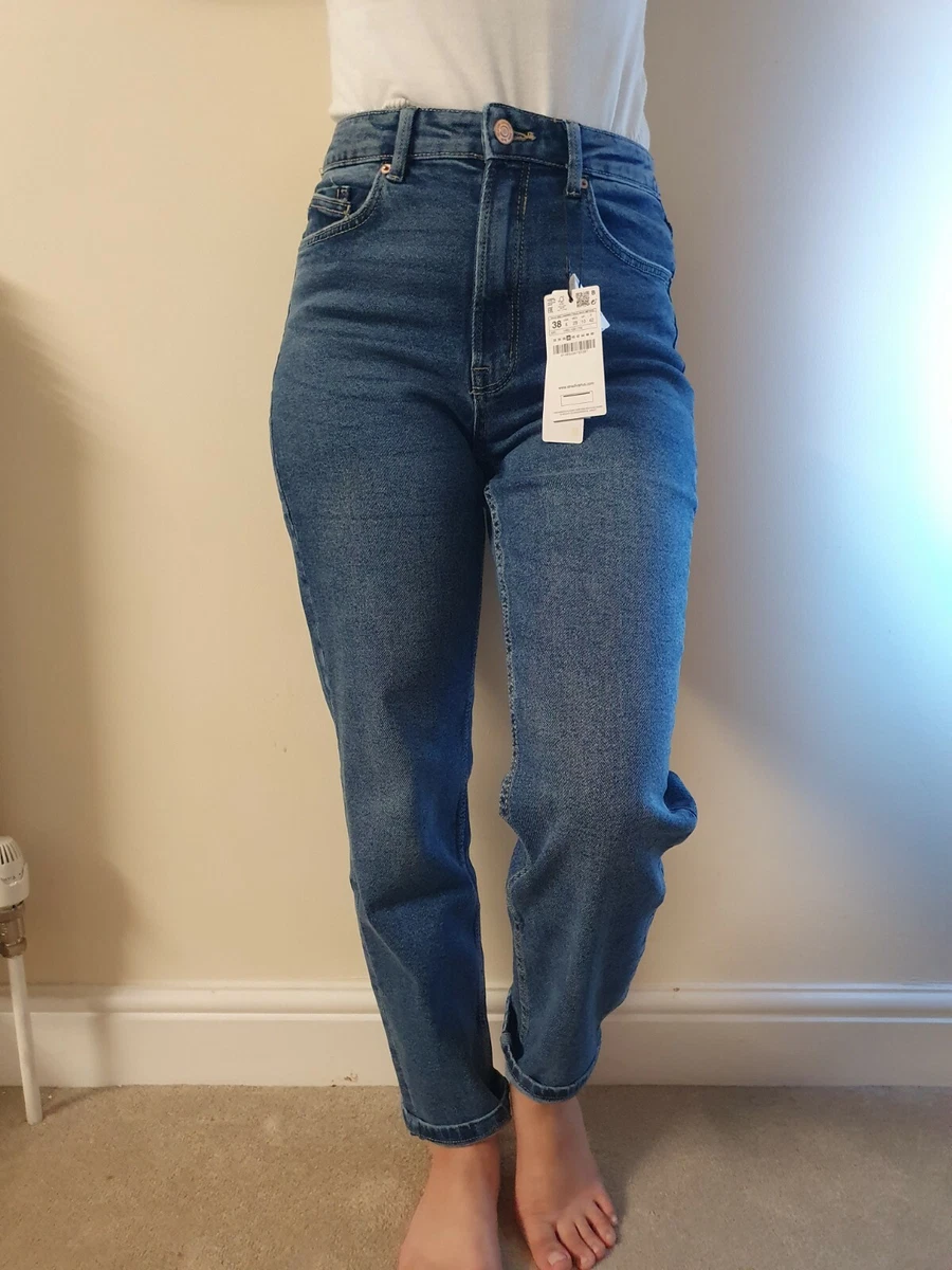 Womens Stradivarius Mom Slim Fit Jeans Size UK 8 Brand New
