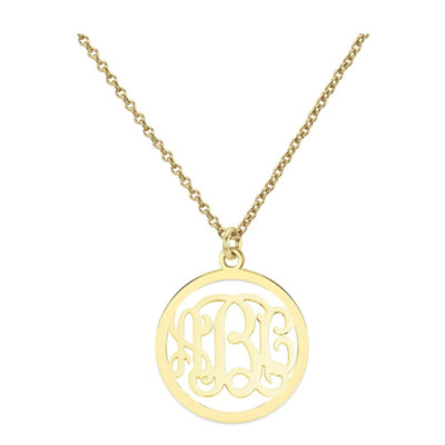 initials monogram Necklace 