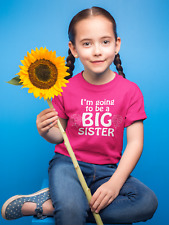 I'm Going to be Big Sister T-Shirt Funny Girl Cute Family Siblings Reavel Gift