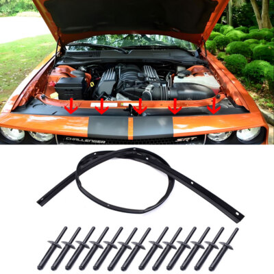 For 2008-2022 Dodge Challenger Engine Hood Bumper Weatherstrip Seal w/ 12*Rivet