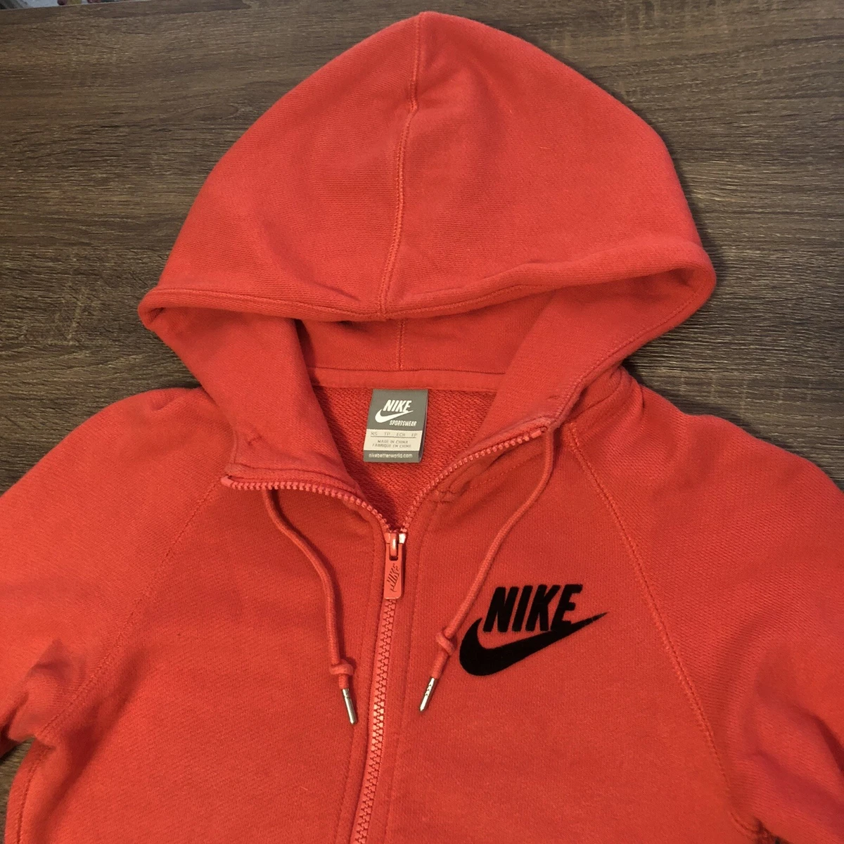 Nike Limitless Chest Hoodie Infrared Size XS Full Zip Rare