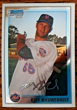 2010 Bowman Chrome Prospects #BCP116A #116 Kirk Nieuwenhuis New York Mets