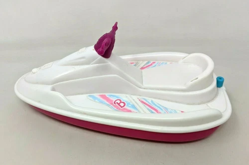 VTG 1997 Mattel Barbie Wave Runner Jet Ski Vehicle Water Toy Pink & White